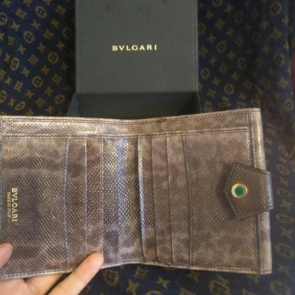 Bvlgari Serpanti Brown Python wallet - Picture 11 of 12